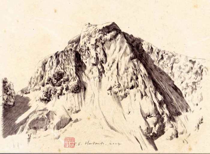 Sagarmatha_pencil_21x30cm
