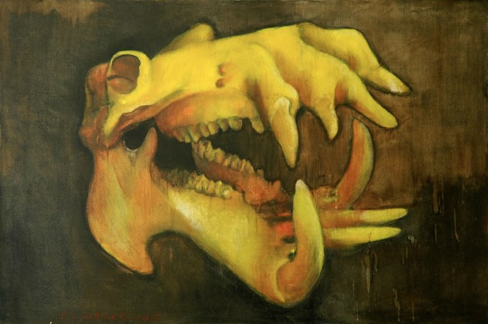 Hippopotamus-Amphibius_oil_100x150cm-