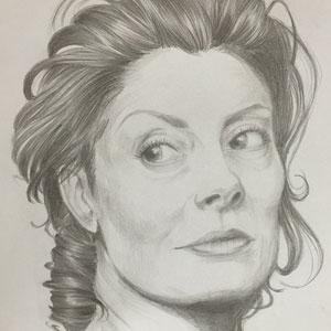 @mariacarmel, kelas lanjutan arsiran halus